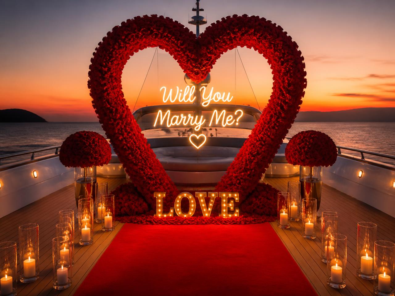 Yacht, Beach & Proposal Setups